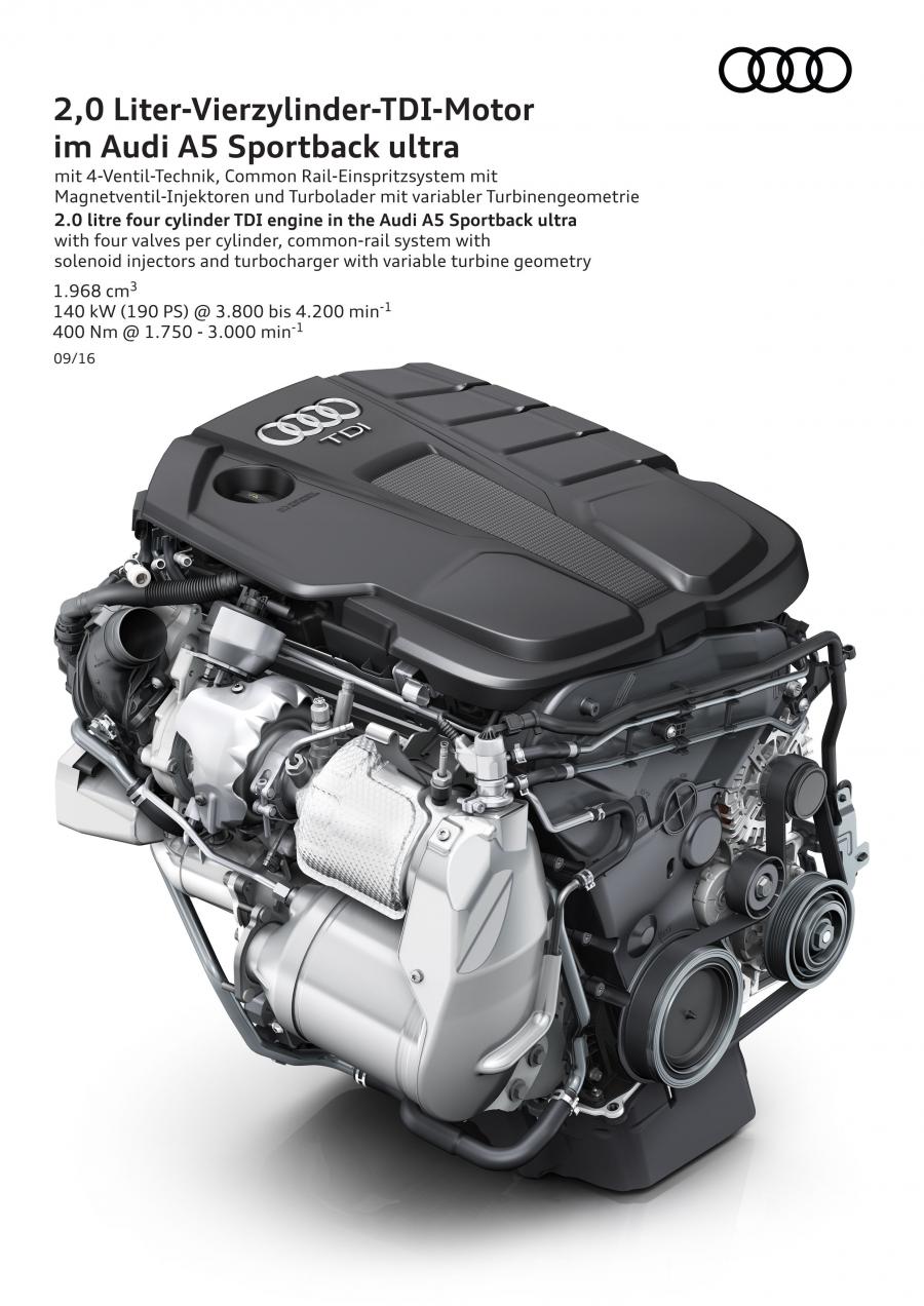 Моторный отсек Audi A5 Sportback 2.0 TDI Quattro S-Line 2016 года  (WW) (фото 19 из 35)